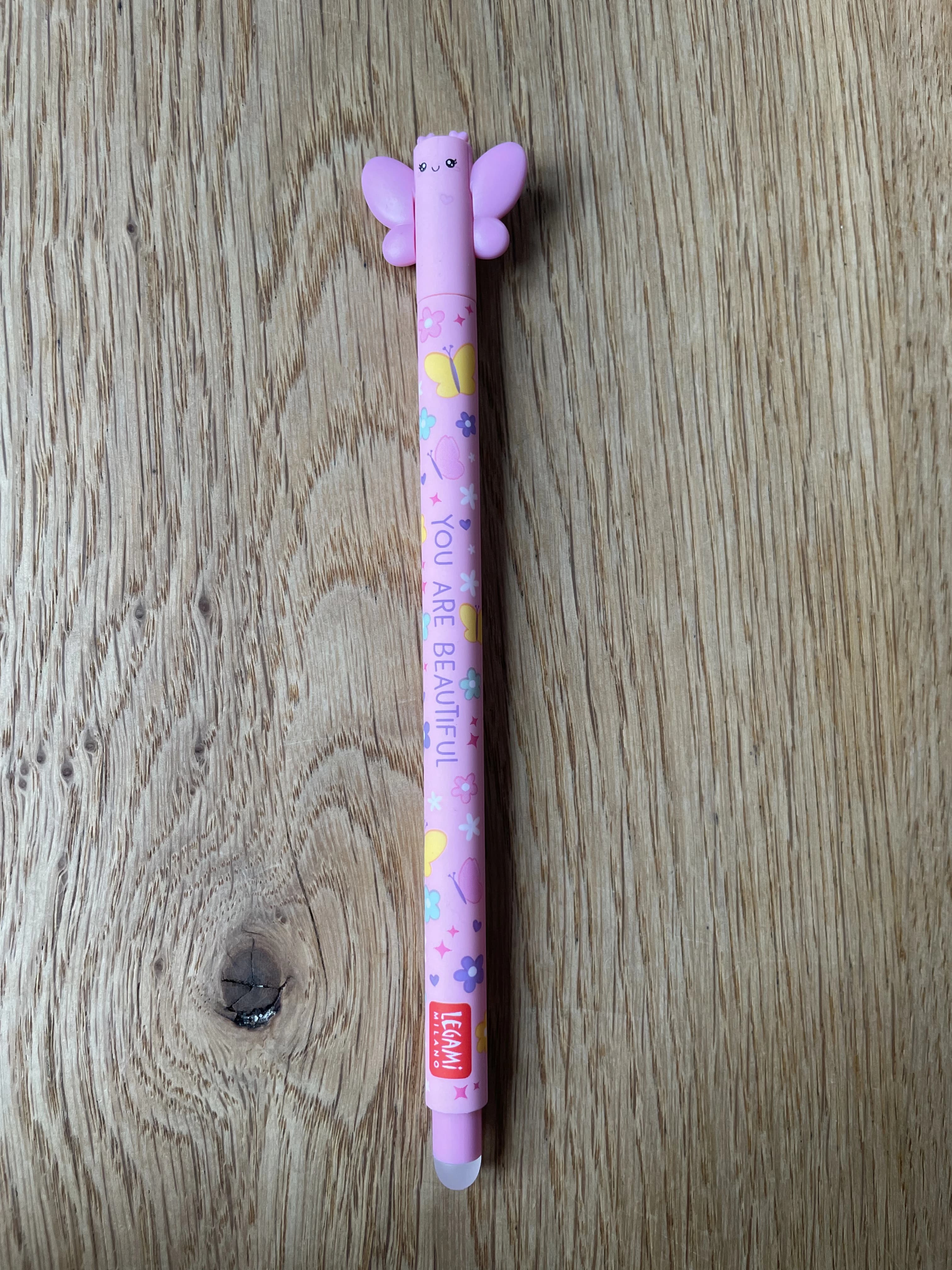 Schmetterling You Are Beautiful Legami Erasable Pen – front