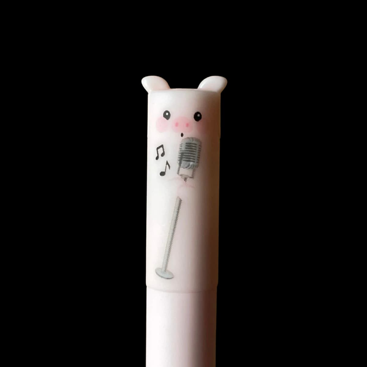 Schwein (neu) Rock'n'Rolling Legami Erasable Pen – closeup