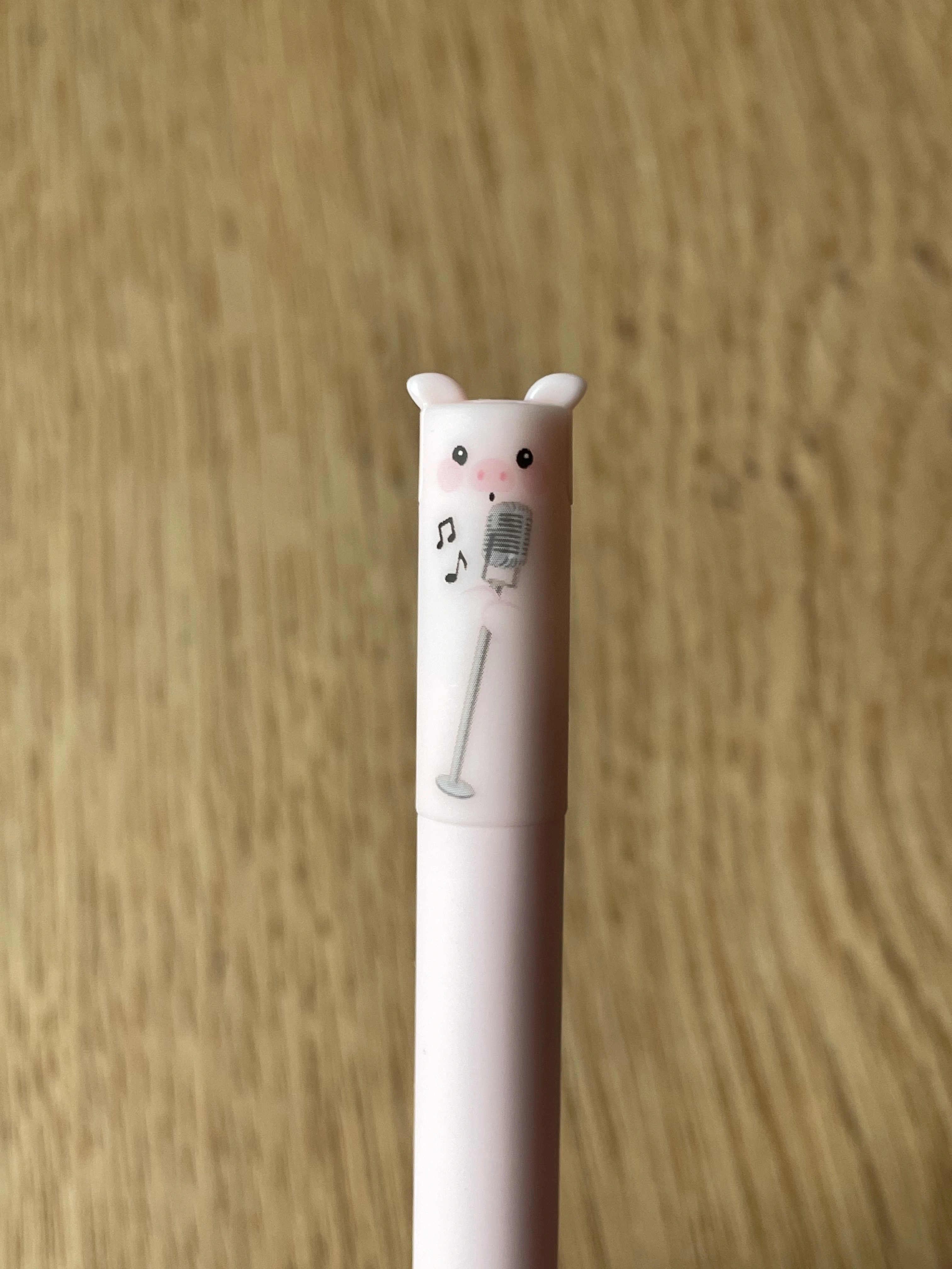 Schwein (neu) Rock'n'Rolling Legami Erasable Pen – closeup