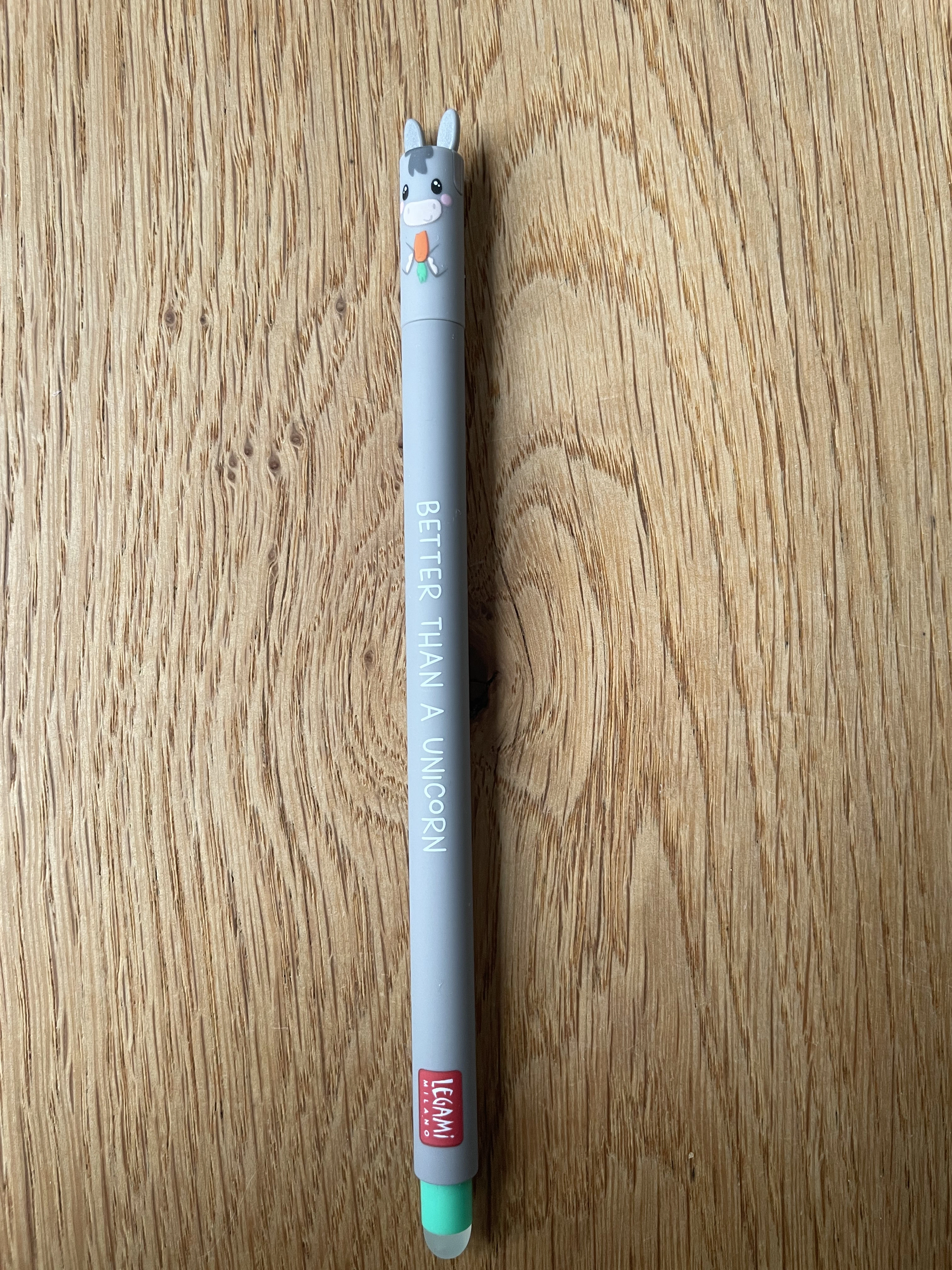 Esel Better Than a Unicorn Legami Erasable Pen – front